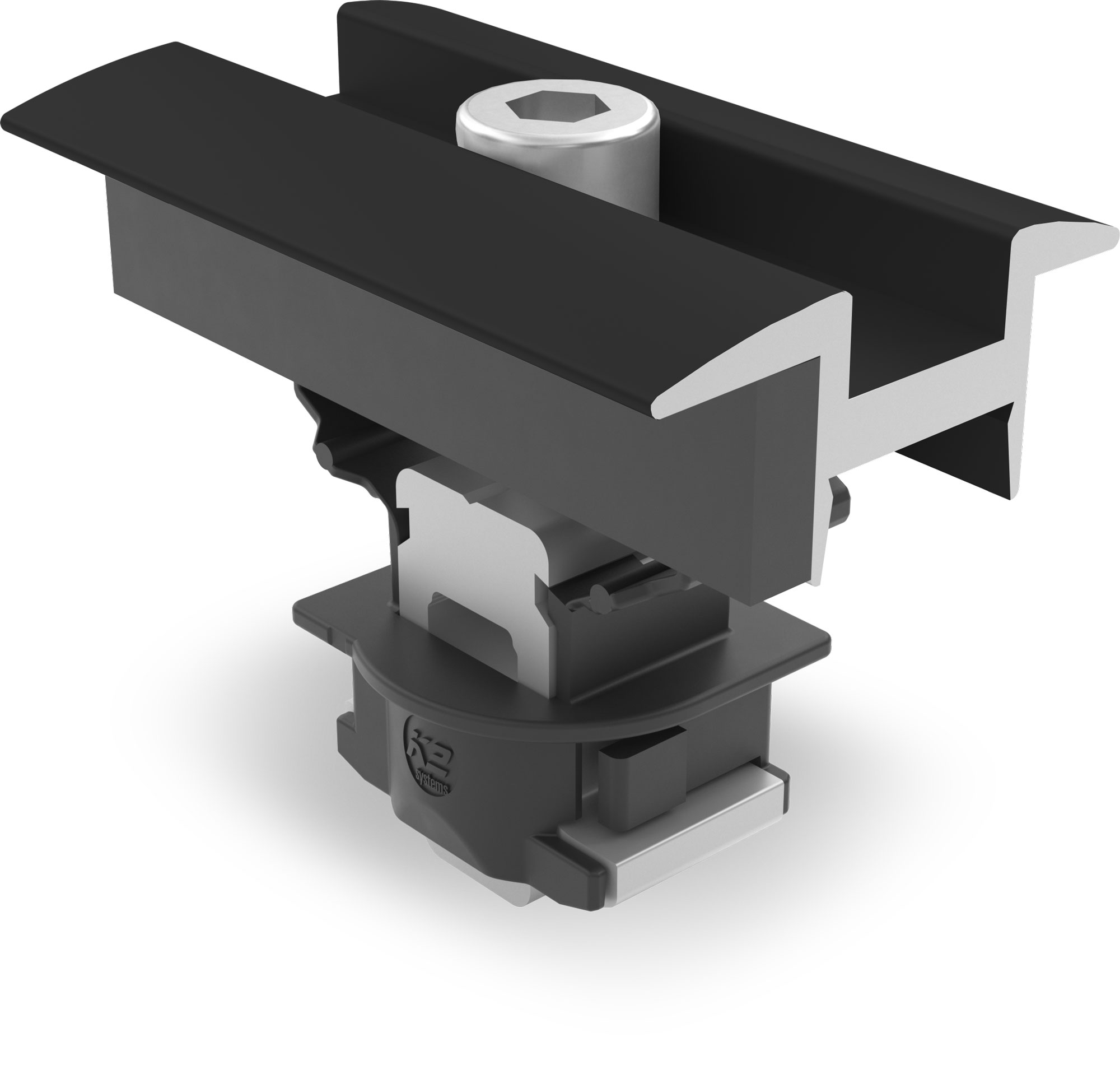 Facade Clamp MC 25-40 Set, black anodised
