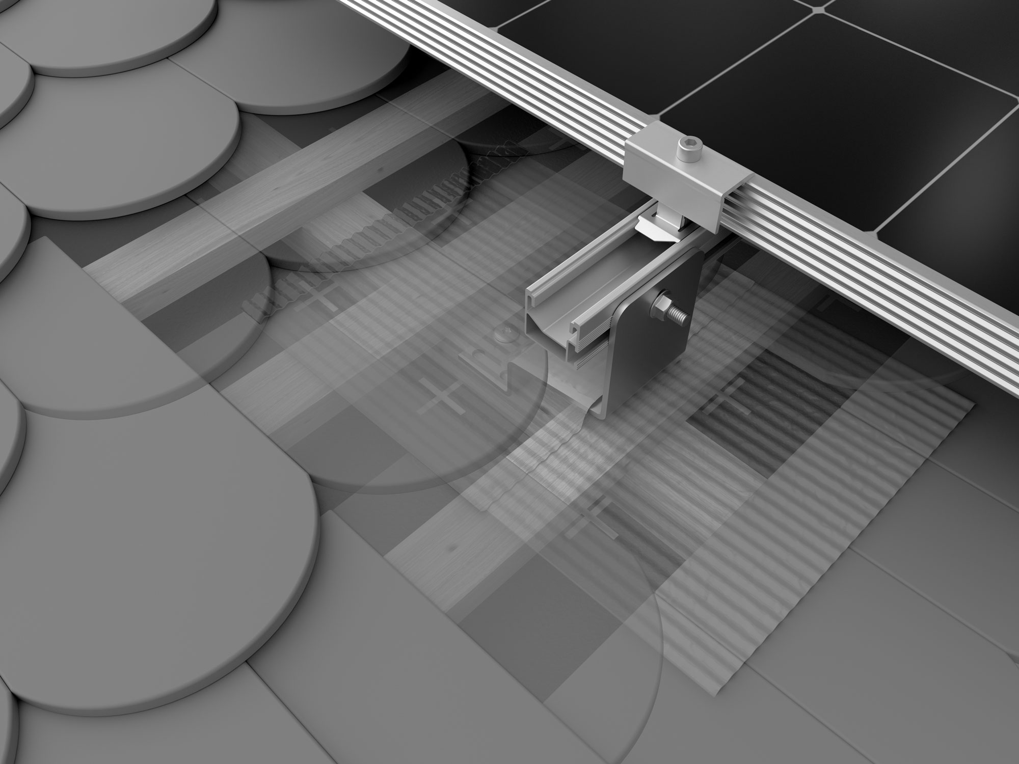 SingleHook FlatTile sheet metal