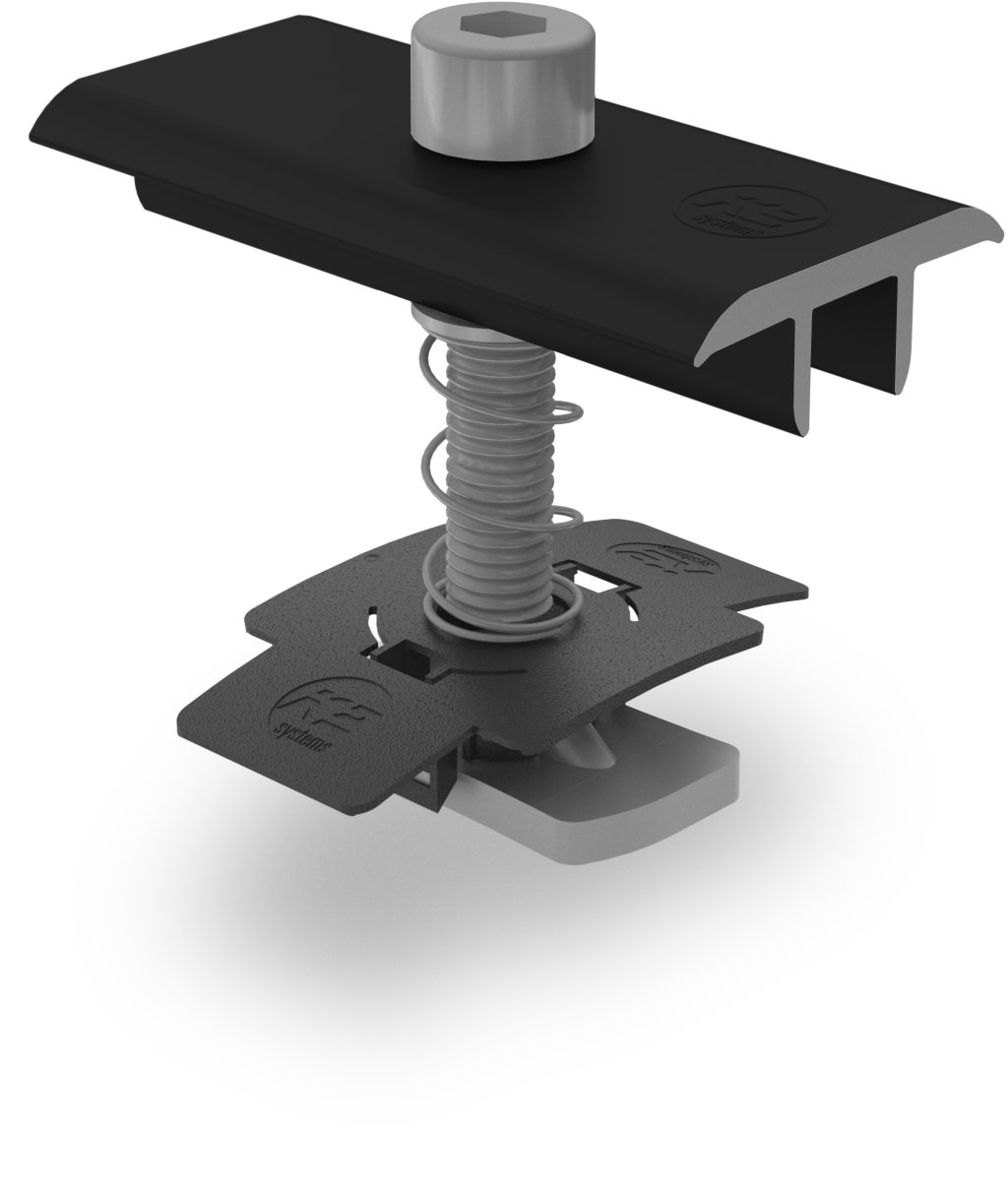 XS Middle Clamp, black anodized