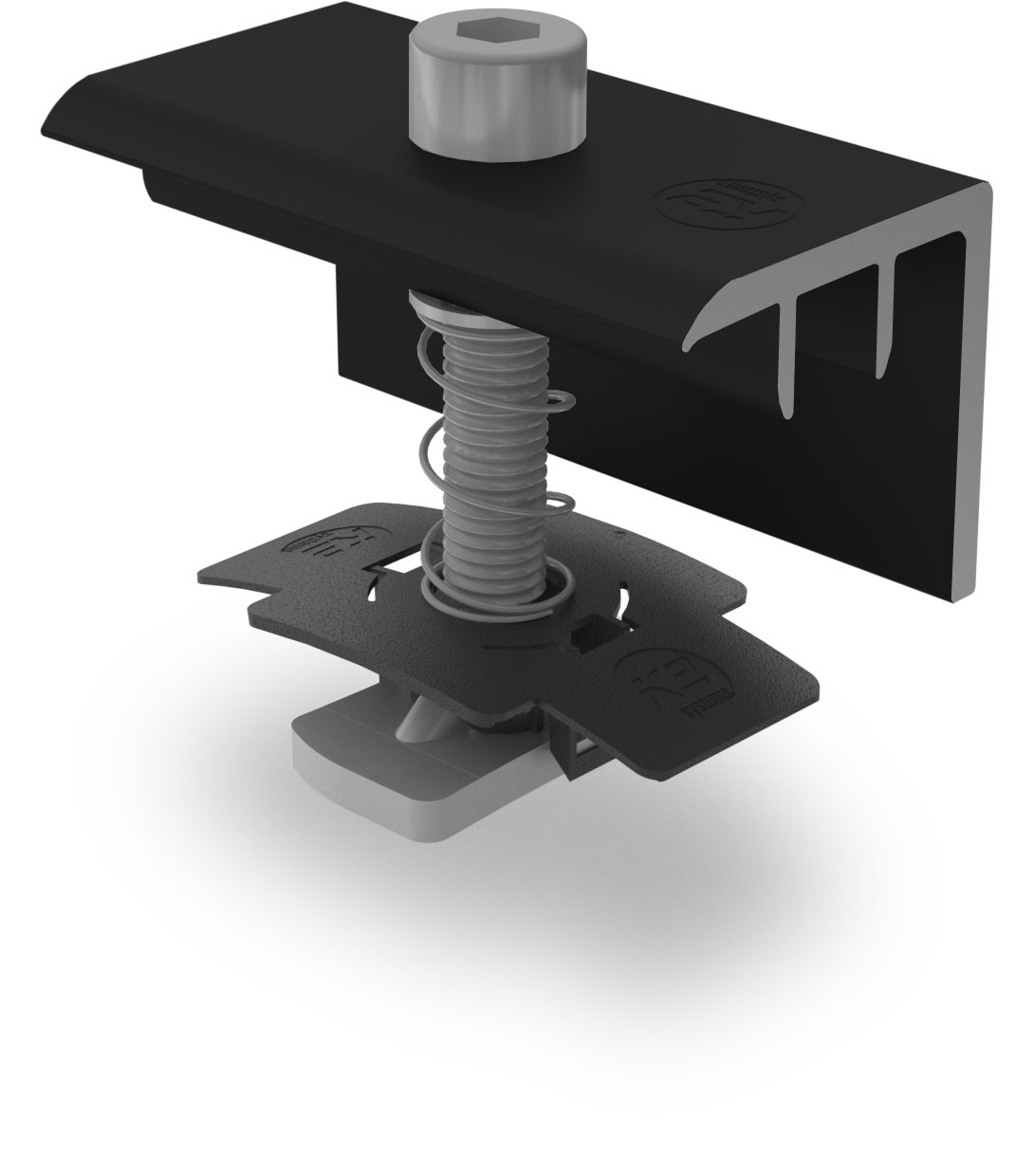 XS End Clamp, black anodized