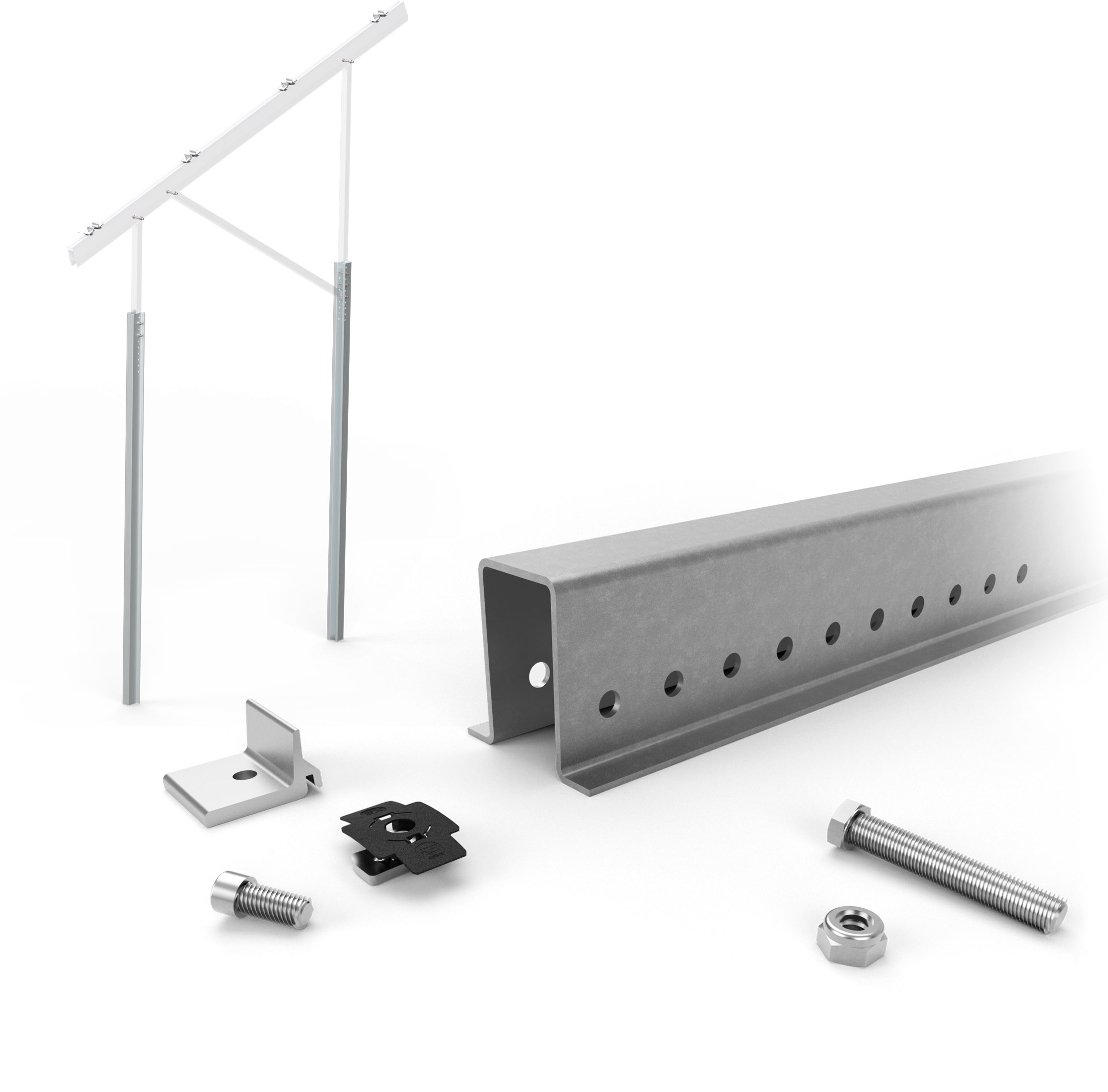 N-Rack Ground Kit fondamenta su pali