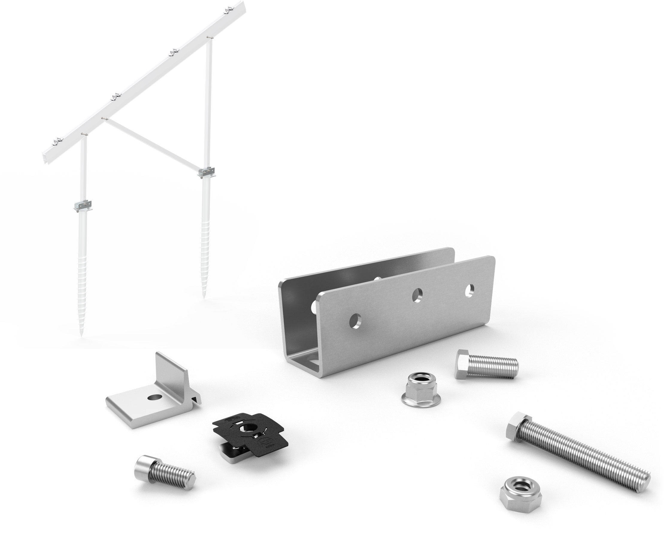 N-Rack Ground Kit fondamenta a vite