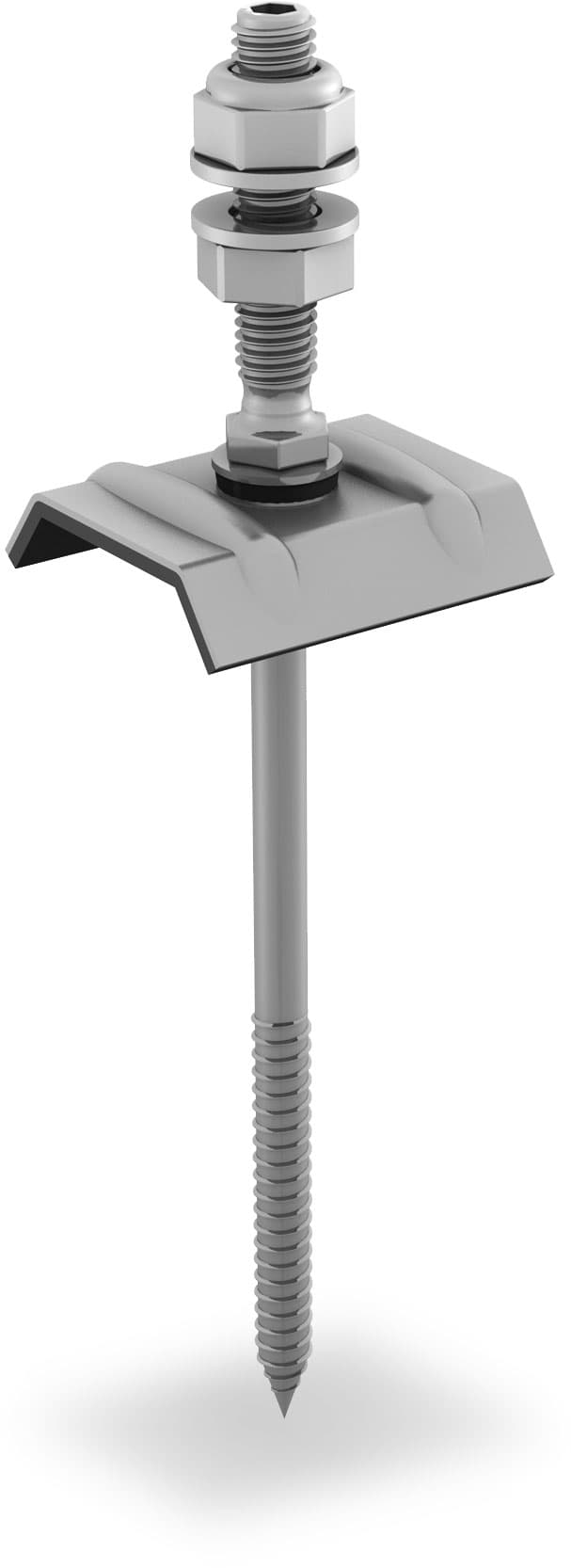 Solarfastener with calotte for wood substructure