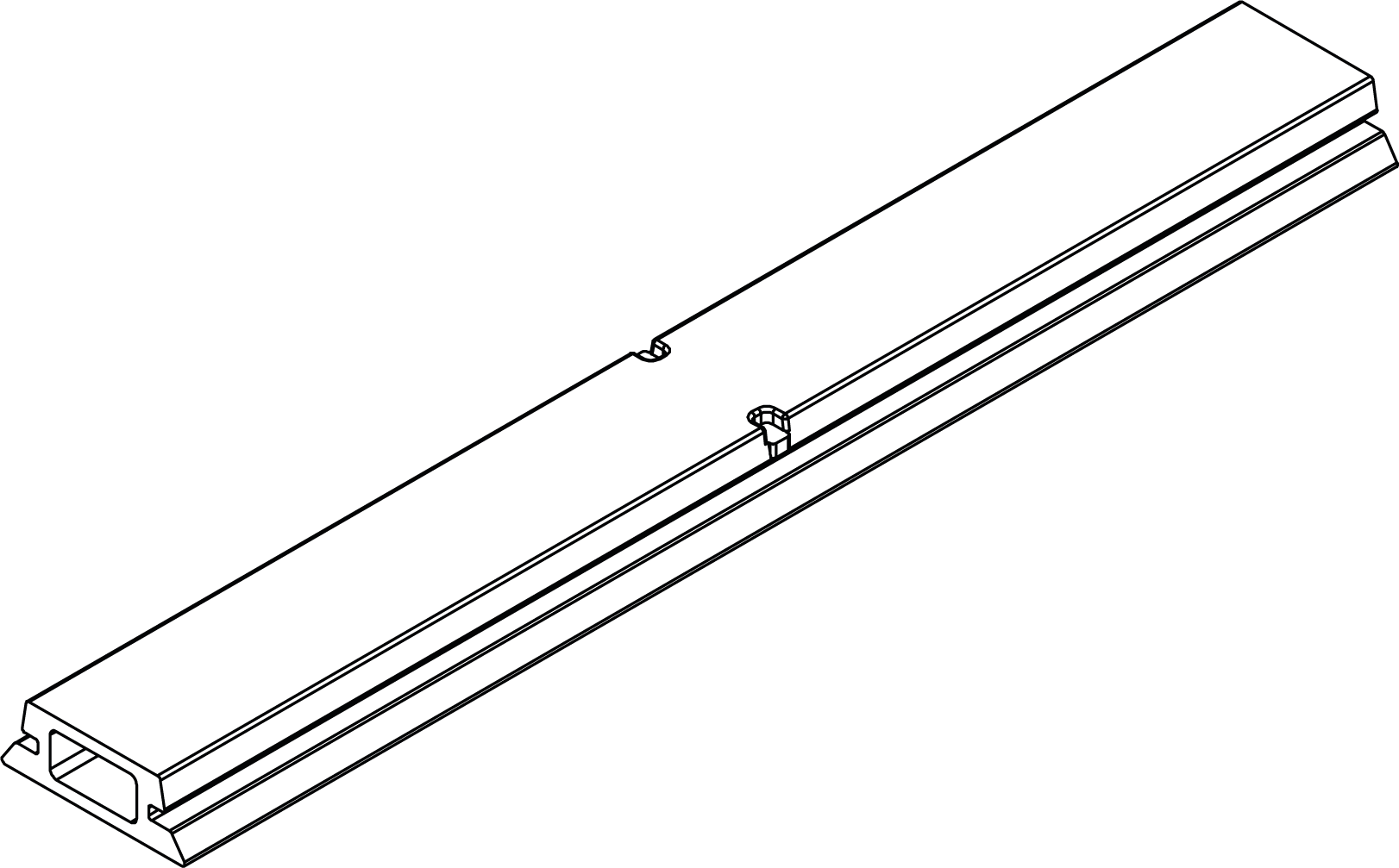 InsertionRail 2.0 Connettore per guida, anodizzato nero
