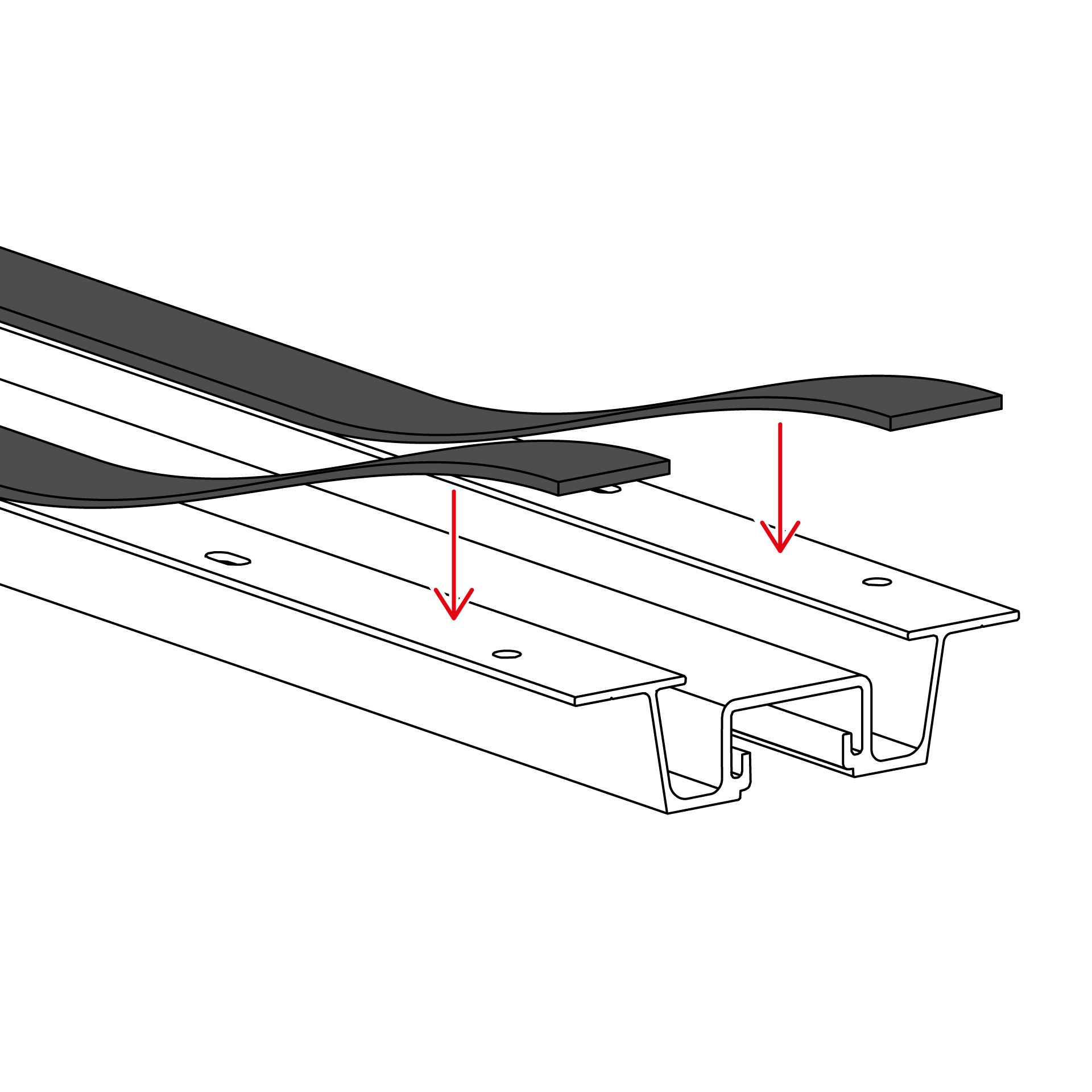 CarrierRail PE tape; 20m 