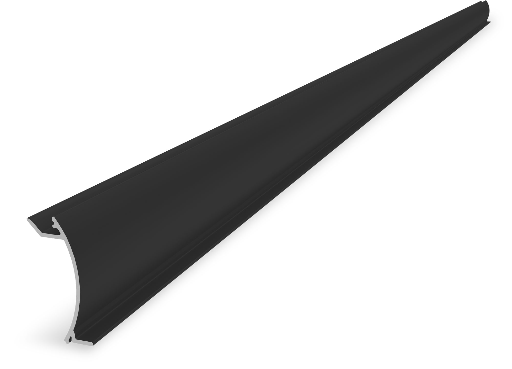 InsertionRail 2.0 Cover 35; 3.65 m, black anodised